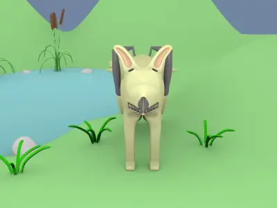 Sci-Fi Monster 4 Free 3D model