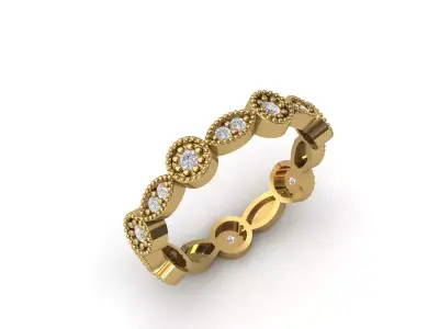 Rings for Women Womens Rings Stone Ring Ready STL 3DM Models  3D print model 2