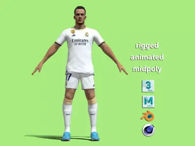 T-Pose Lucas Vazquez Real Madrid 23-24 3D model