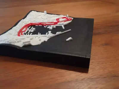 Monaco Circuit Mini Print Free 3D print model