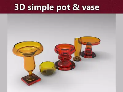 simple 3d pot  vase Free 3D print model