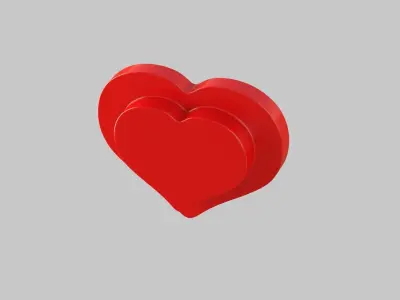 Heart icon v 11 3D model