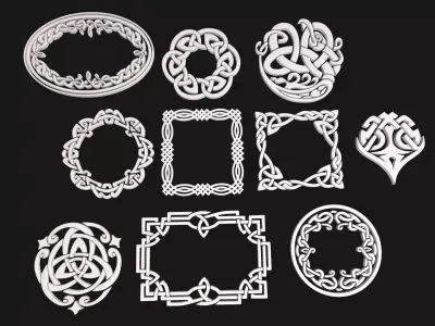 Celtic ornament 3D model