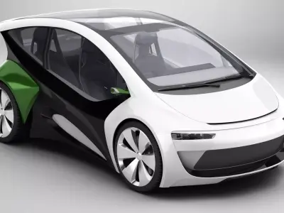 Generic Future EV Compact Car 3D model