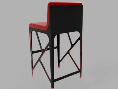 Kitchen bar Stool 3D model