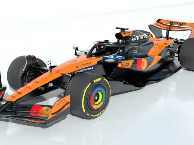 F1 McLaren MCL39 2025 Low-poly 3D model