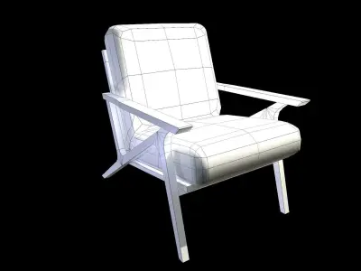 Article Otio lounge chair Lowpoly model Low-poly 3D model