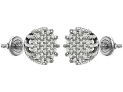 Earring 3D print model 17