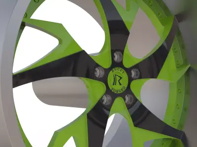 RUCCI FORGED Sweeper WHEEL 3D PRINT MODEL  3D print model