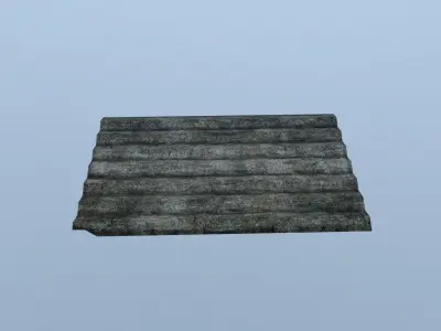 Old Gray Roof Slate Free low-poly 3D model