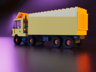 Lego truck car stl 3D print model