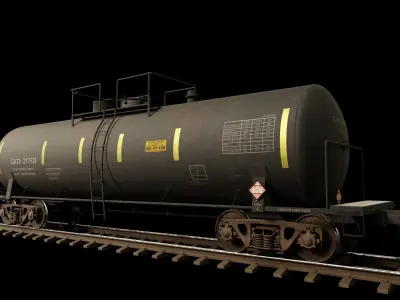 Railway Tank Car 3D model