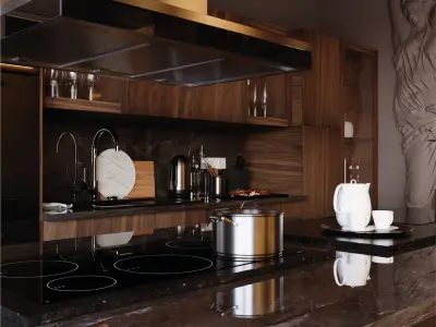 Interior - Kitchen - 190824 3D model