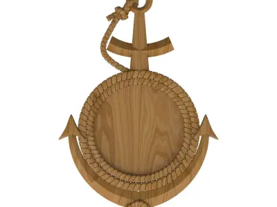 Carved picture frame STL 3D model