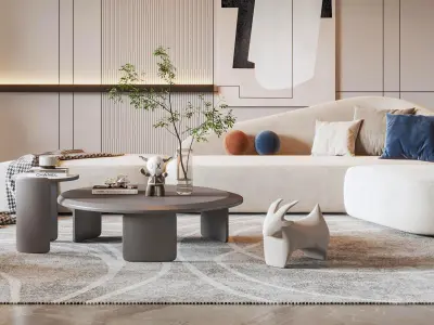 living room Modern 3D model get