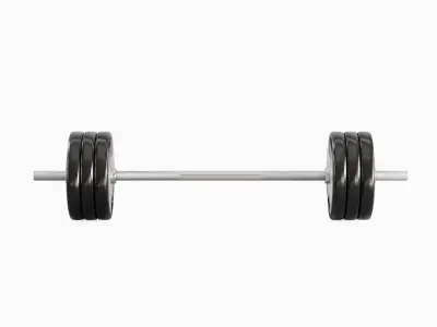 Techno Gym Barbell 02 3D model