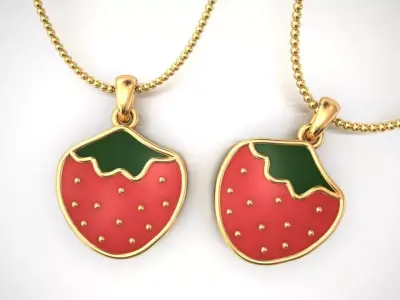 EnameledStrawberry Free 3D print model