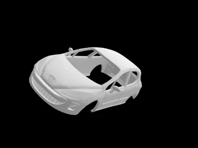 Peugeot 308 3D print model