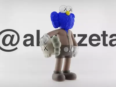 Kaws Secret Textured Low-poly 3D model