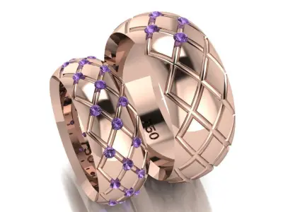 ring set 21 collection1 3D print model