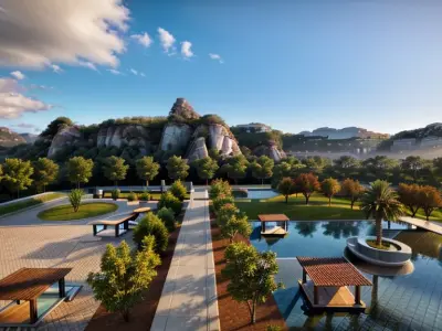 Park Landscape Garden  3D print model