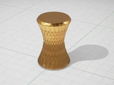 Marcel Wanders Stone Stool UE4 Low-poly 3D model