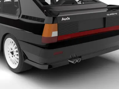 Audi Quattro UR 1980 3d model 3D model