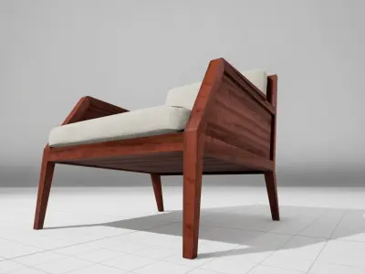 Raffa Chair UE4 Low-poly 3D model
