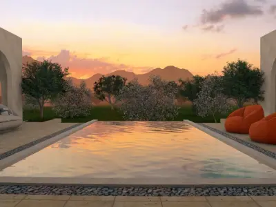 Guest house 3D model