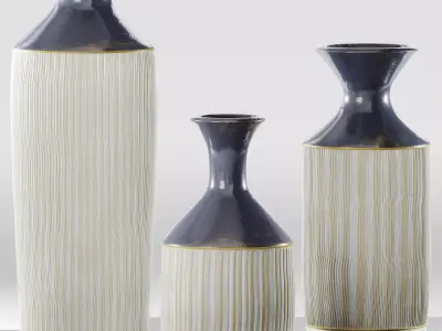 decorative vase 3D model 3