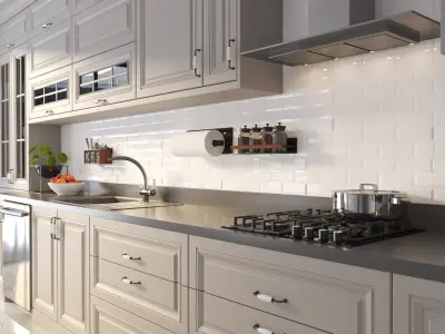 Kitchen Scene 01 3D Model 3D model