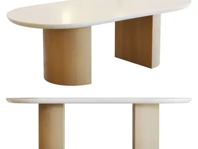 Crate and Barrel Vernet Coffee Table 3D model