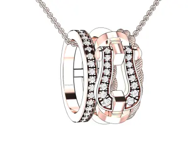 Force Rise Necklace 3D print model