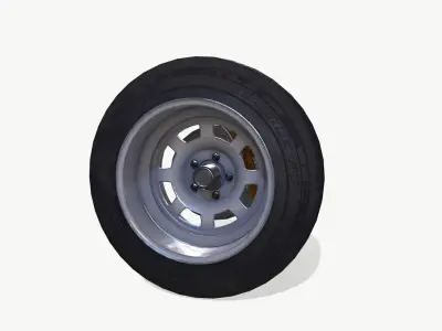 Rally wheel Eagle F1 Low-poly 3D model
