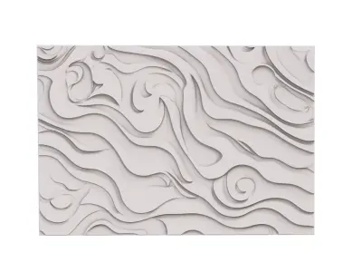 decor set wall panel wall relief mural CNC 47 3D model