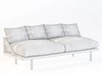 Dreamer Couch Velvetpop and Scott Sofa 3D model