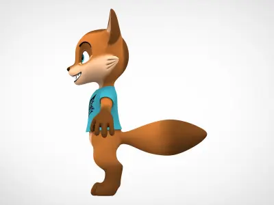 Little Fox 3D model