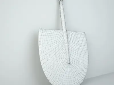 African Handwoven Fan 22 3D model