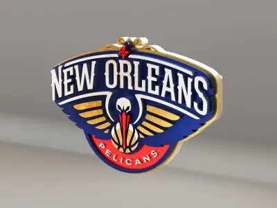 NBA New Orleans Pelicans Logo 3D model