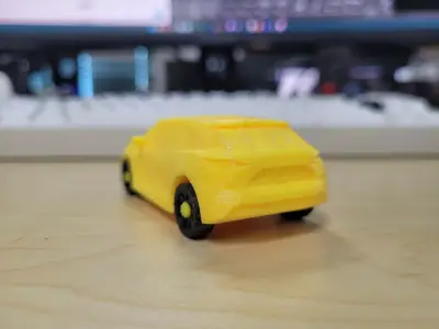 Low Poly Mazda 3 Model Ready To Print 3D print model