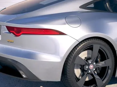 Jaguar F-Type 400 sport Coupe 2018 3D model