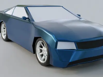 low poly car Low-poly 3D model by SP3D - Low-poly