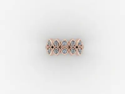 Solitaire Ring Version 1 SR27 3D model