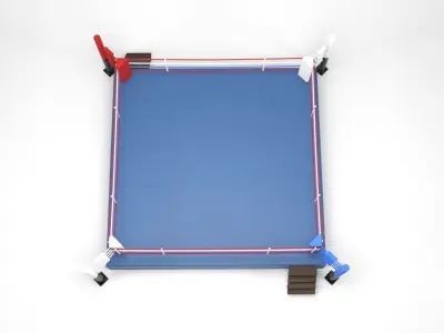 Boxing Ring Low-poly 3D model