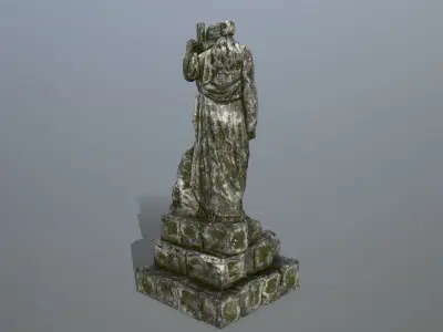 statue 5 Low-poly 3D model