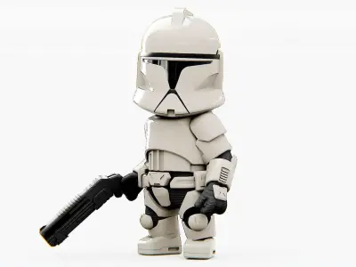 IMPERIAL TROOPER-b  Rigged for Unreal Engine - Unity - MIXAMO  3D model