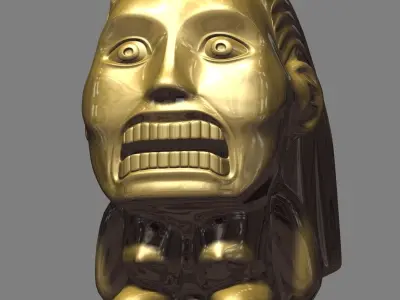 Indiana Jones Golden Idol Free 3D model