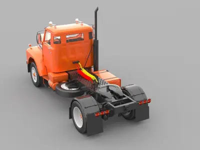1975 Semi Truck 3D model