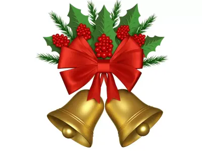 Christmas Bell 01 3D model