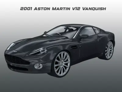 Aston Martin - 2001 - V12 Vanquish 3D model